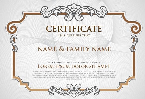 certificate-template-pattern-design-vector